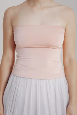 Rosafarbenes Unterziehtop – Long Jersey Bandeau Blush Twobirds