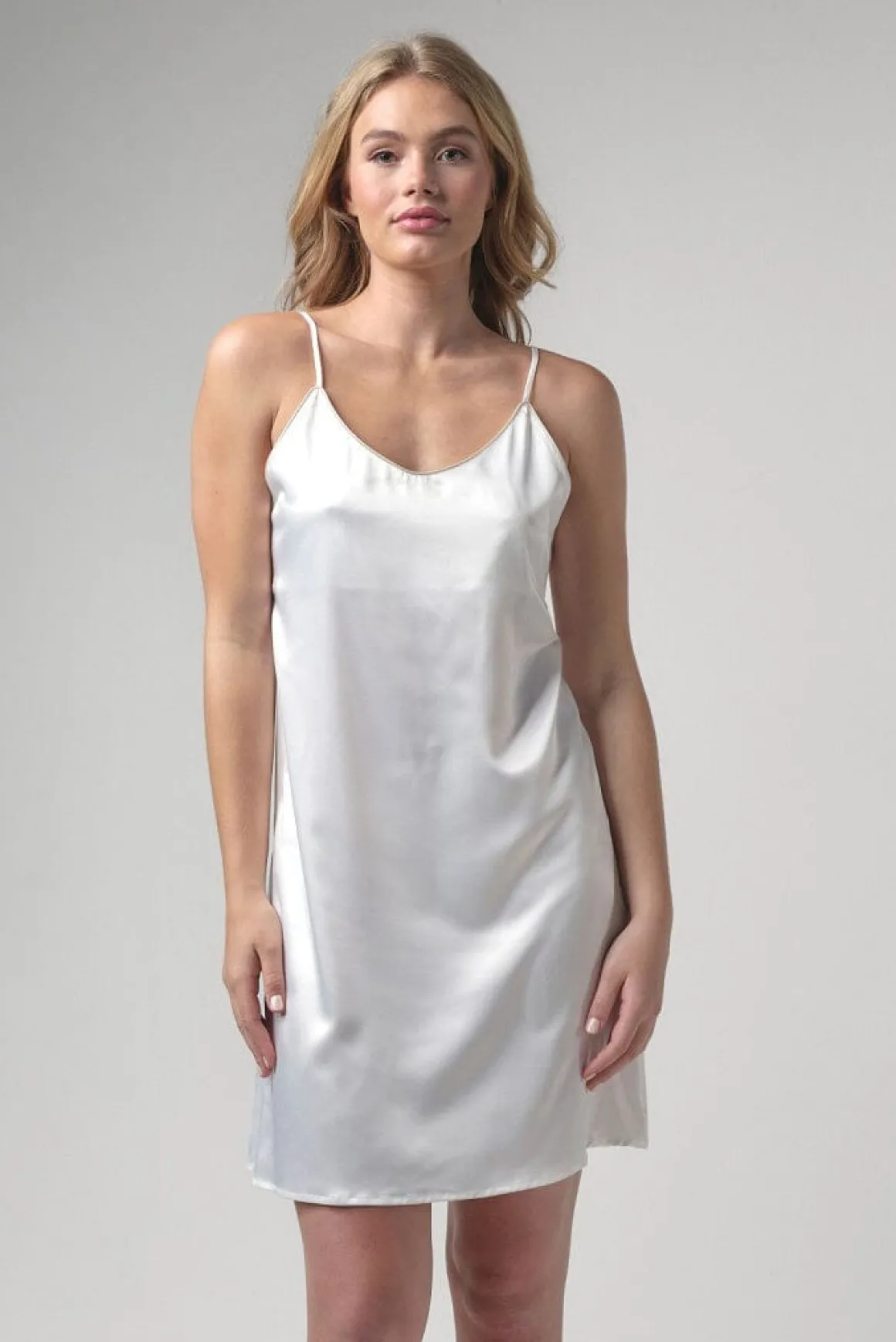 Satin-Nachthemd mit "Bride"-Schriftzug