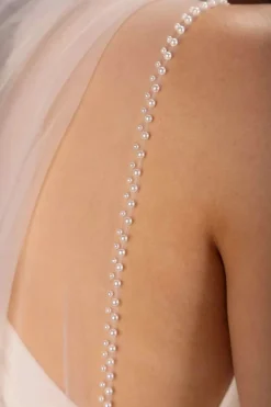 Softtüll-Schleier mit Perlenborte | The Perfect Bridal Company