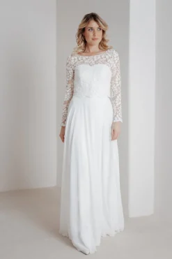 Spitzentop aus Botanik-Spitze für die Hochzeit – Norine noni