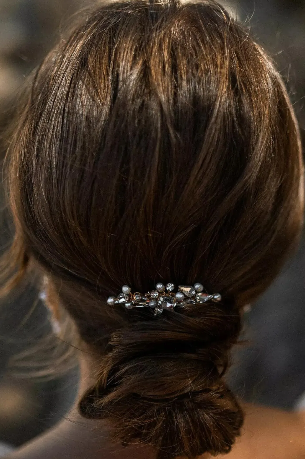 Vintage Braut Haarkamm mit Perlen und Strass