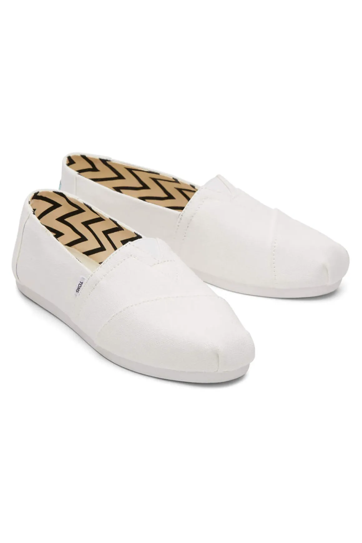 Weiße Espadrilles aus recycelter Baumwolle – TOMS Alpargata